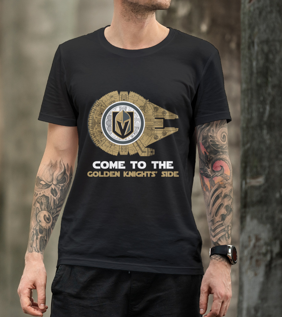 Come To The Golden Knights' Side Millennium Falcon T-Shirt