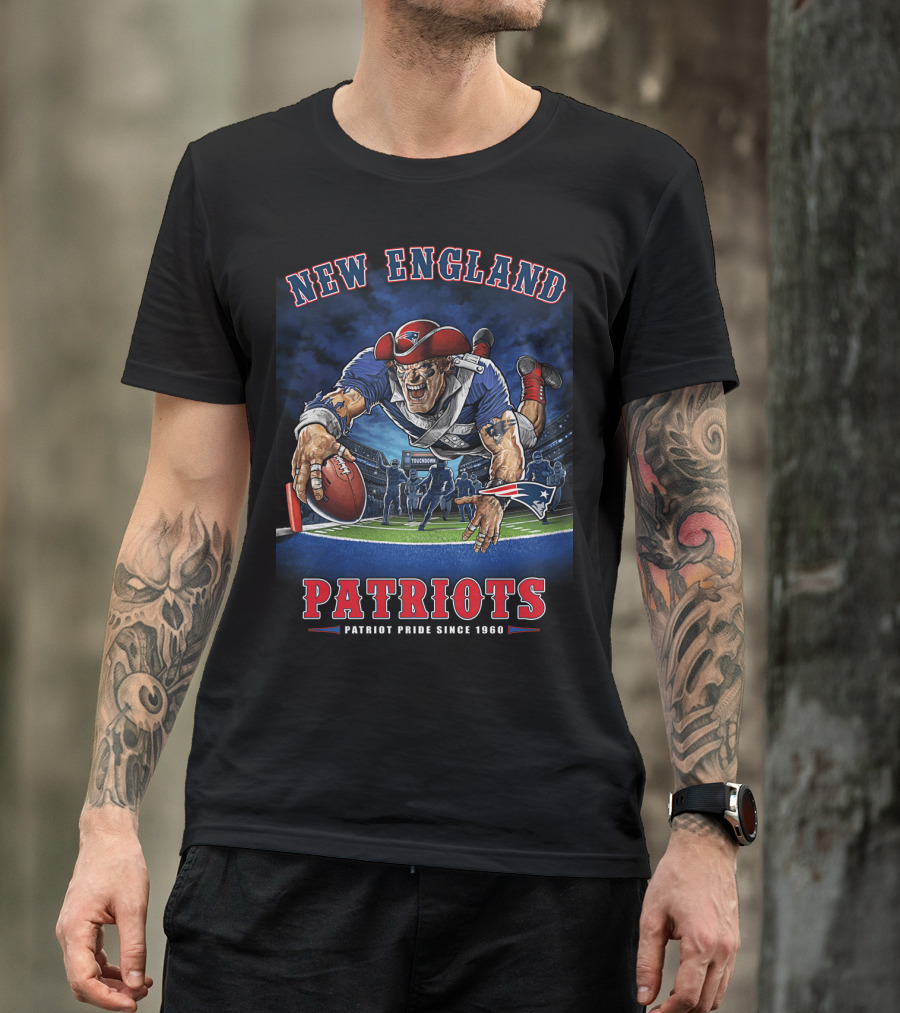 New England Patriots End Zone Touchdown Patriot Pride Since 1960 Nfl T-Shirt