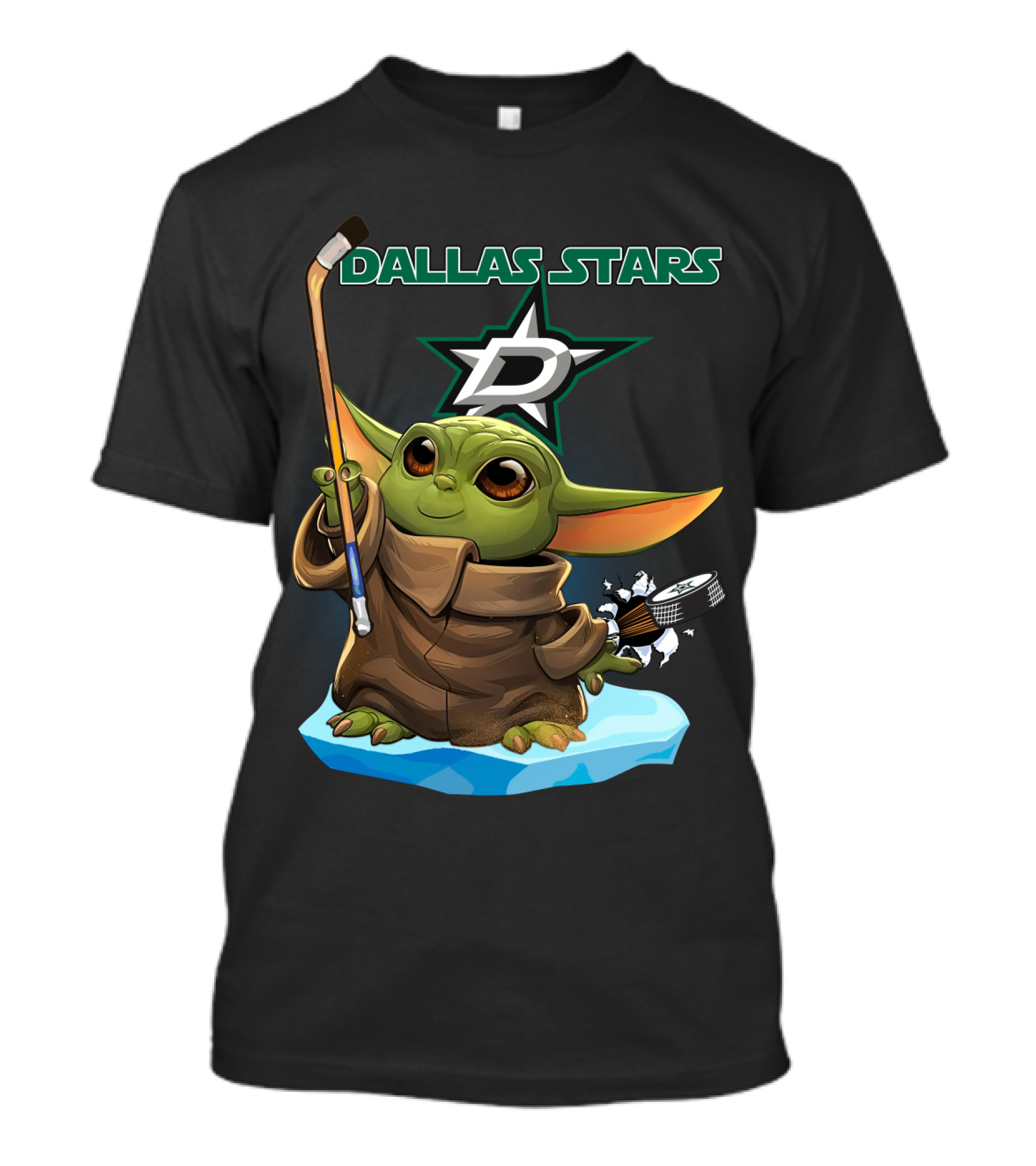 Dallas Stars Baby Yoda Hockey NHL T-Shirt