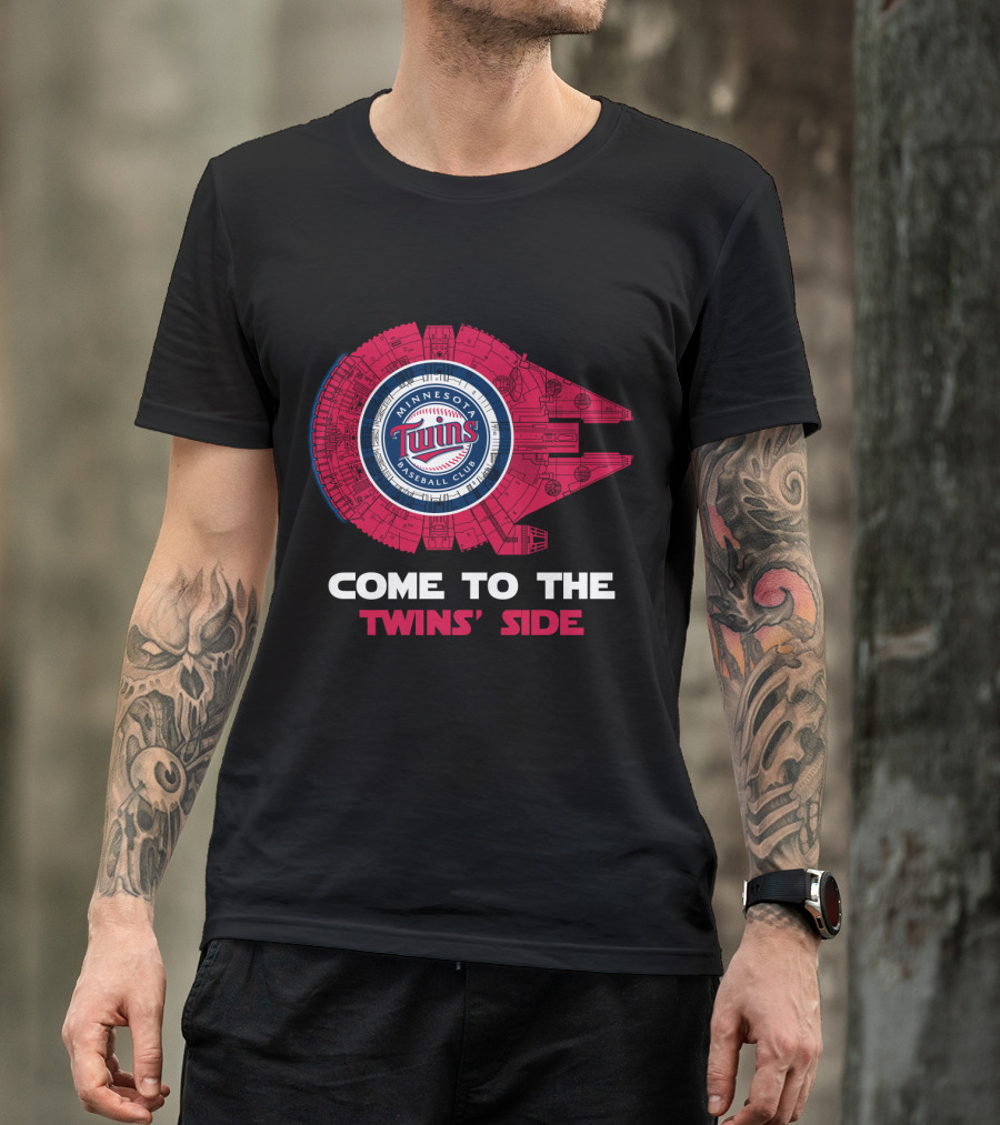 Minnesota Twins Baseball Club Come To The Twins' Side Millennium Falcon MLB T-Shirt