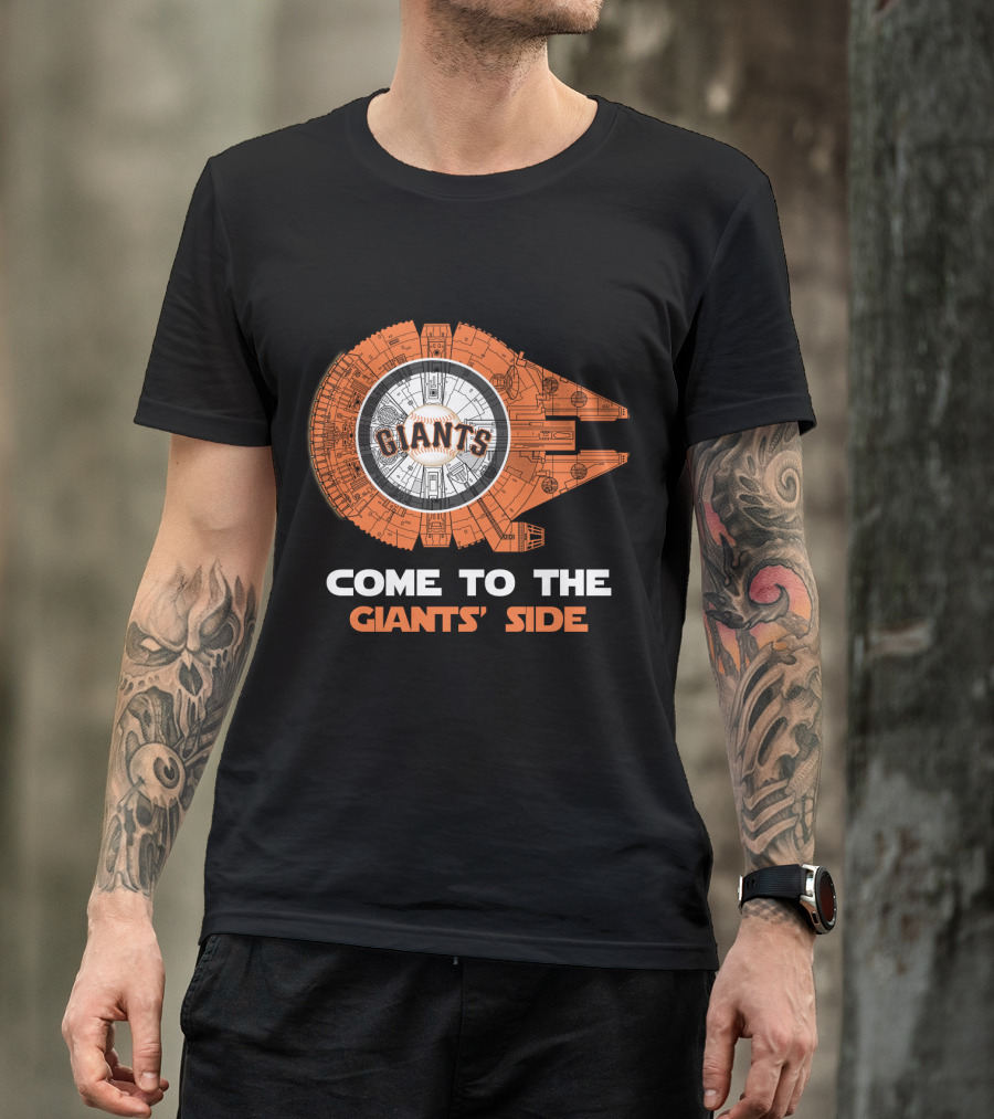San Francisco Giants Come To The Giants' Side Millennium Falcon MLB T-Shirt