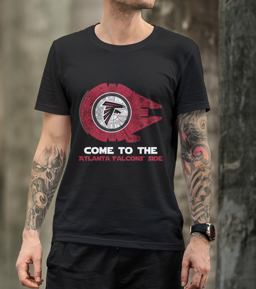 Come To The Atlanta Falcons' Side - Millennium Falcon Nfl T-Shirt