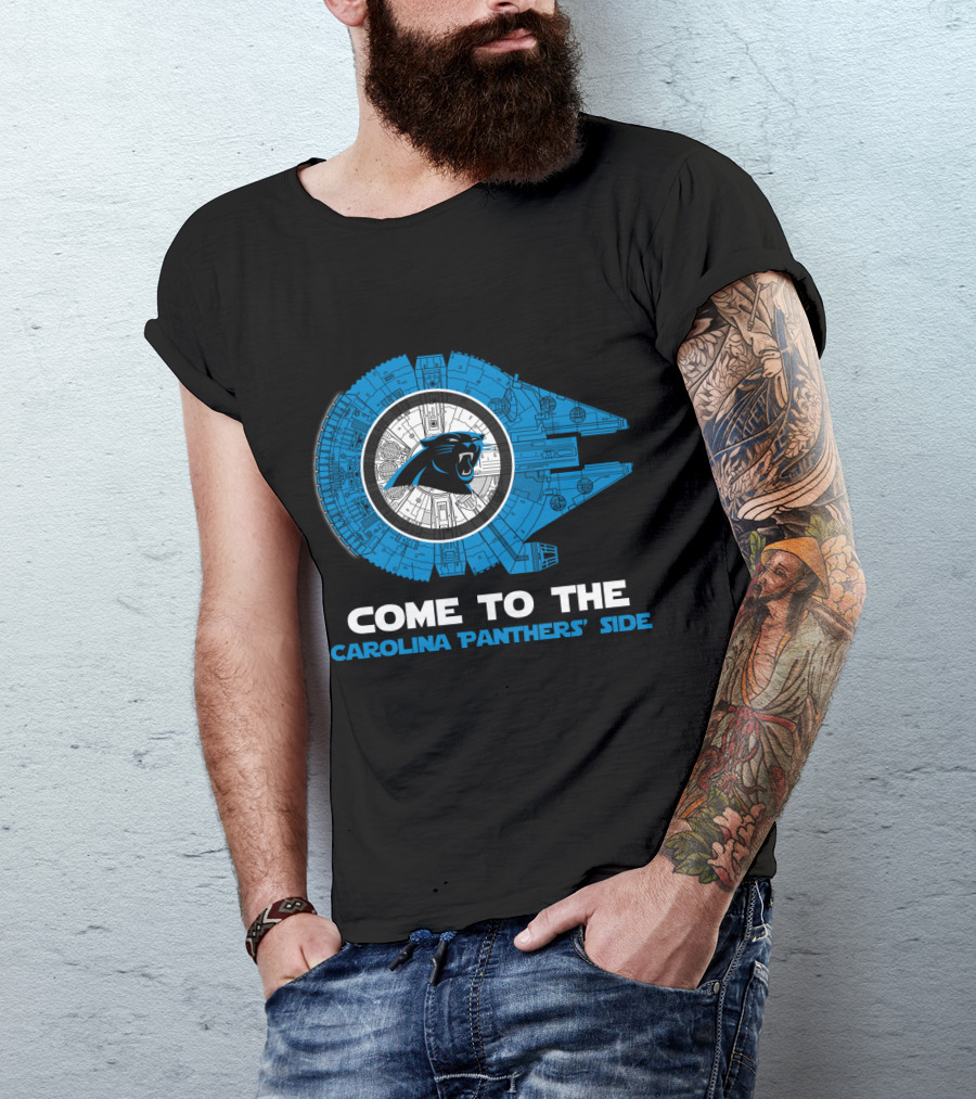 Come To The Carolina Panthers' Side Millennium Falcon Nfl T-Shirt