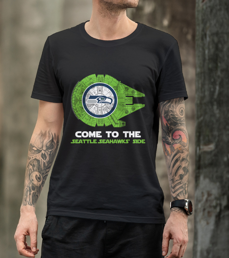 Come To The Seattle Seahawks' Side Millennium Falcon Nfl T-Shirt