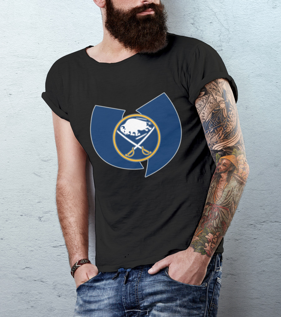Buffalo Sabres Wu-Tang Clan Logo Mashup T-Shirt
