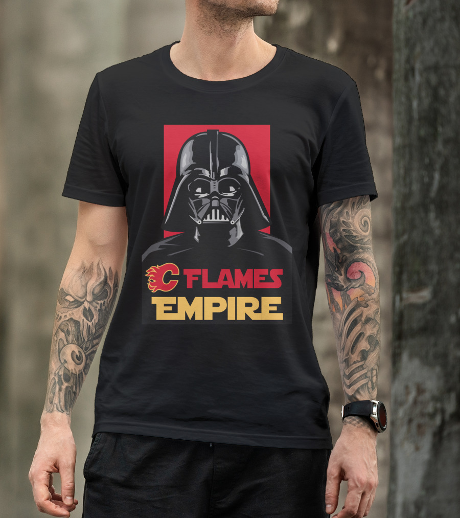 Calgary Flames Empire Darth Vader NHL T-Shirt