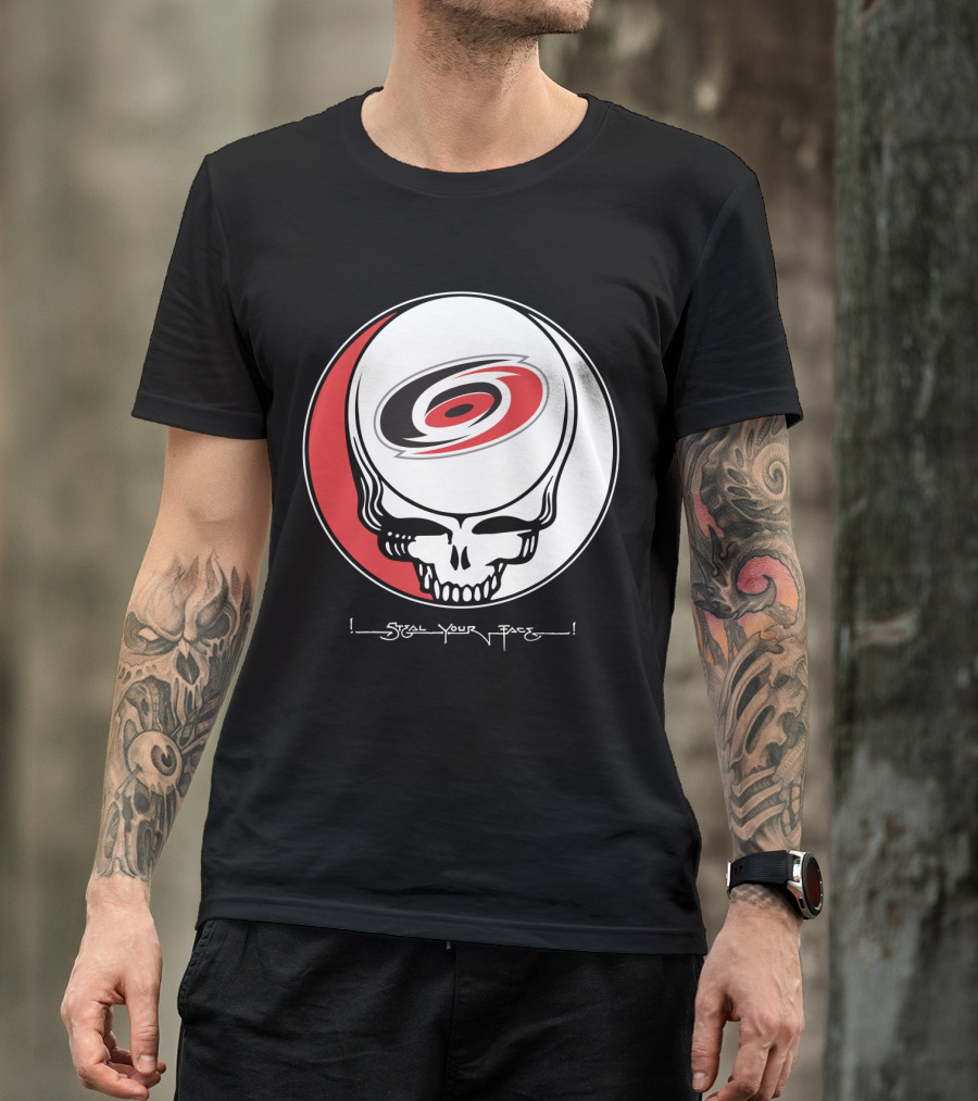Steal Your Face Grateful Dead Carolina Hurricanes T-Shirt