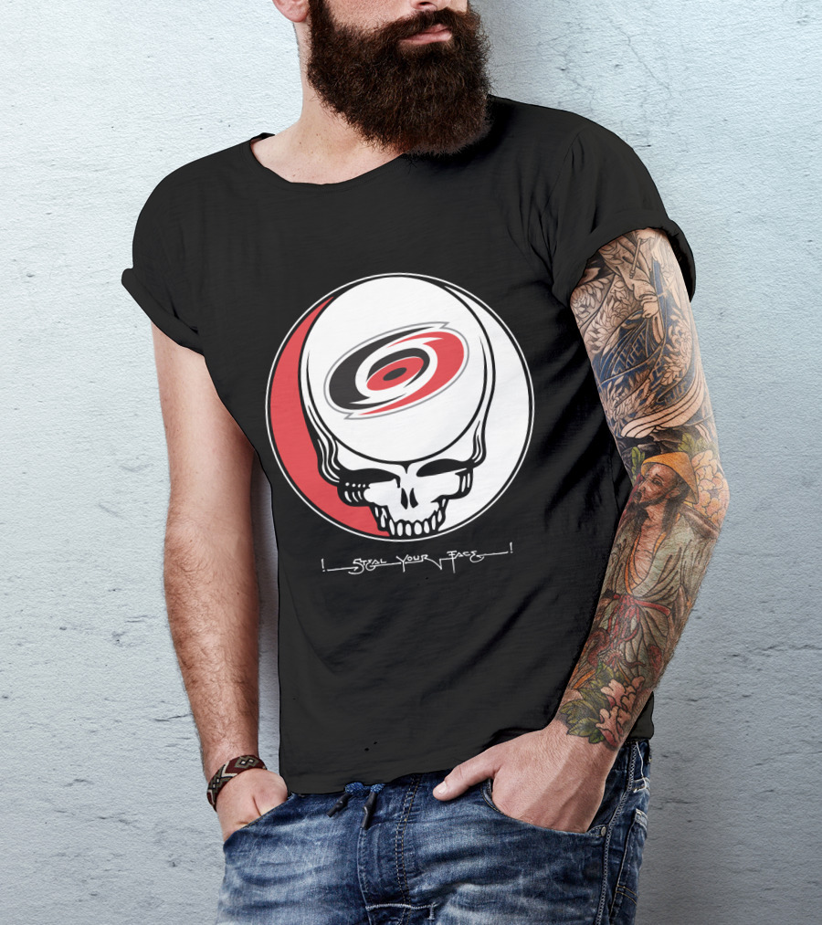 Steal Your Face Grateful Dead Carolina Hurricanes T-Shirt