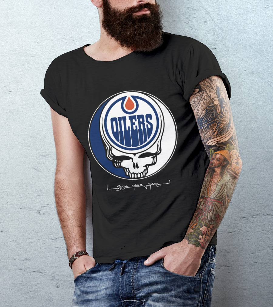 Grateful Dead Steal Your Face Edmonton Oilers T-Shirt