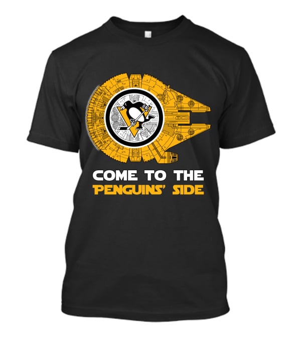 Pittsburgh Penguins Millennium Falcon Come To The Penguins' Side T-Shirt