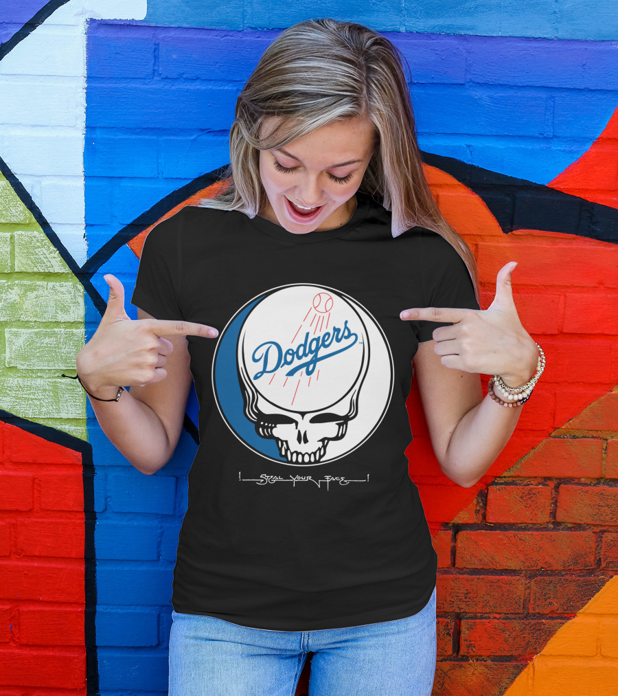 Grateful Dead Steal Your Face Dodgers T-Shirt