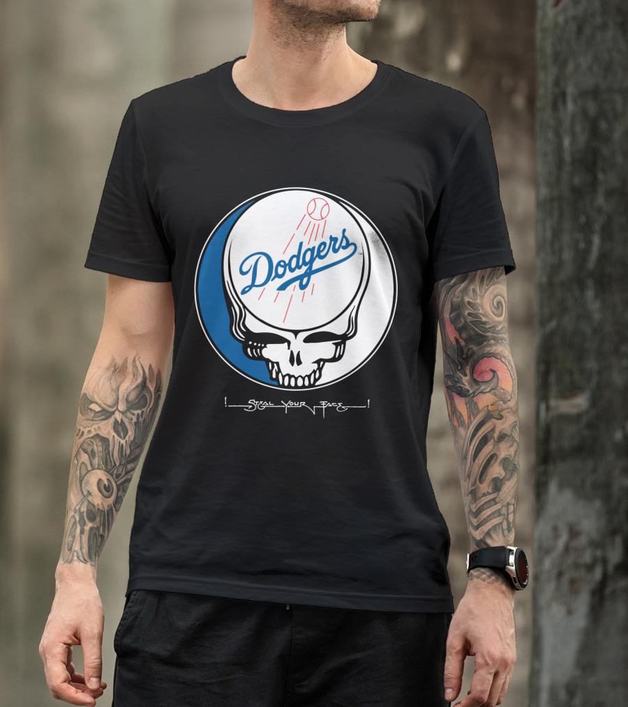 Grateful Dead Steal Your Face Dodgers T-Shirt