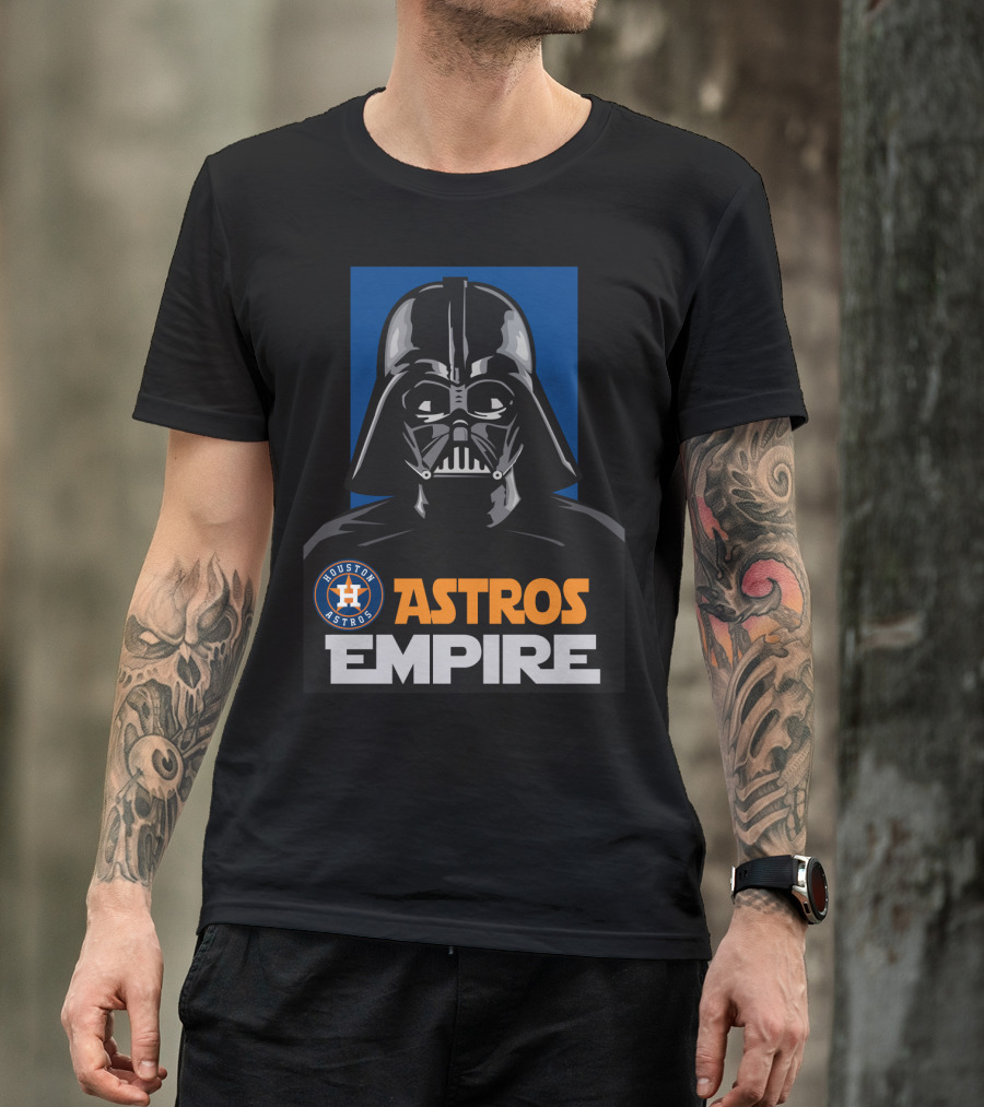 Houston Astros Darth Vader Empire Star Wars Crossover T-Shirt