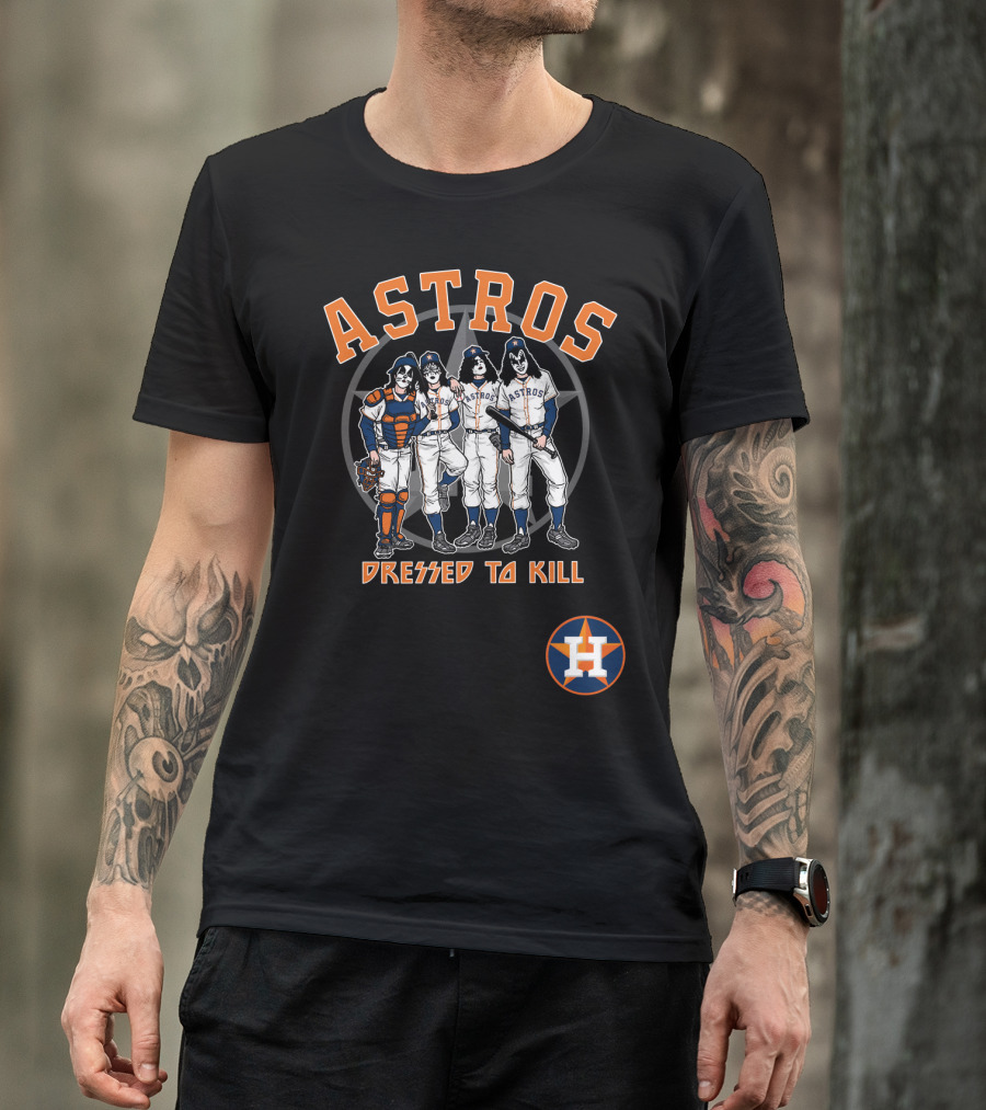 Houston Astros KISS Dressed To Kill Collaboration T-Shirt