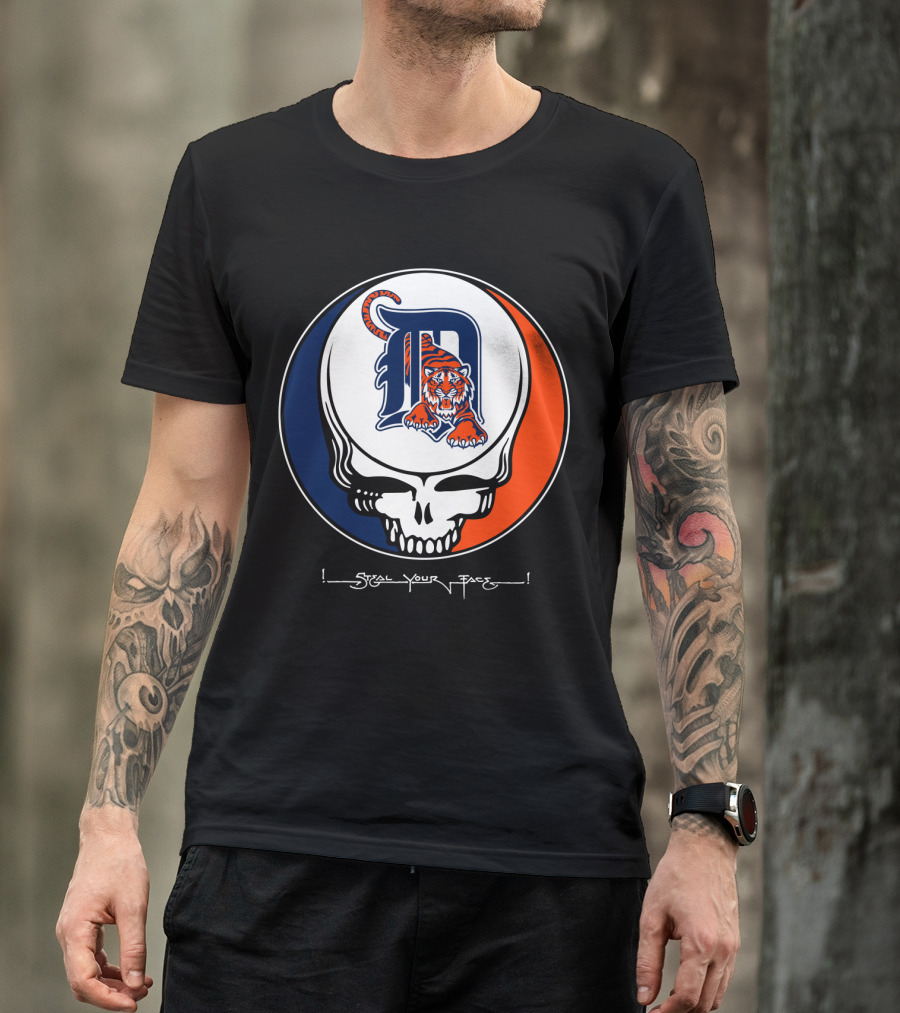 Grateful Dead Steal Your Face Detroit Tigers T-Shirt