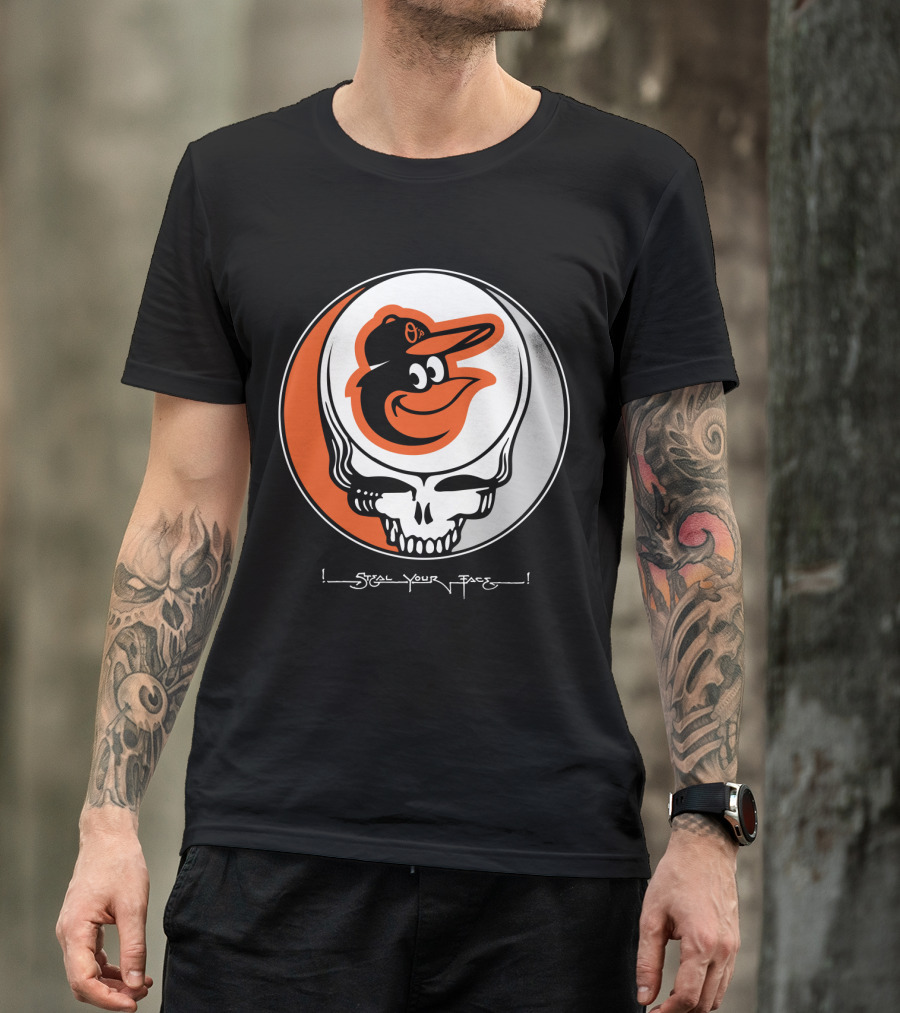 Grateful Dead Steal Your Face Baltimore Orioles T-Shirt