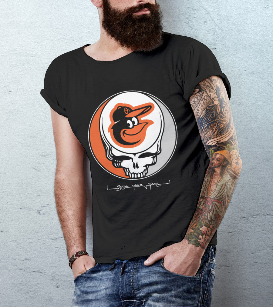 Grateful Dead Steal Your Face Baltimore Orioles T-Shirt
