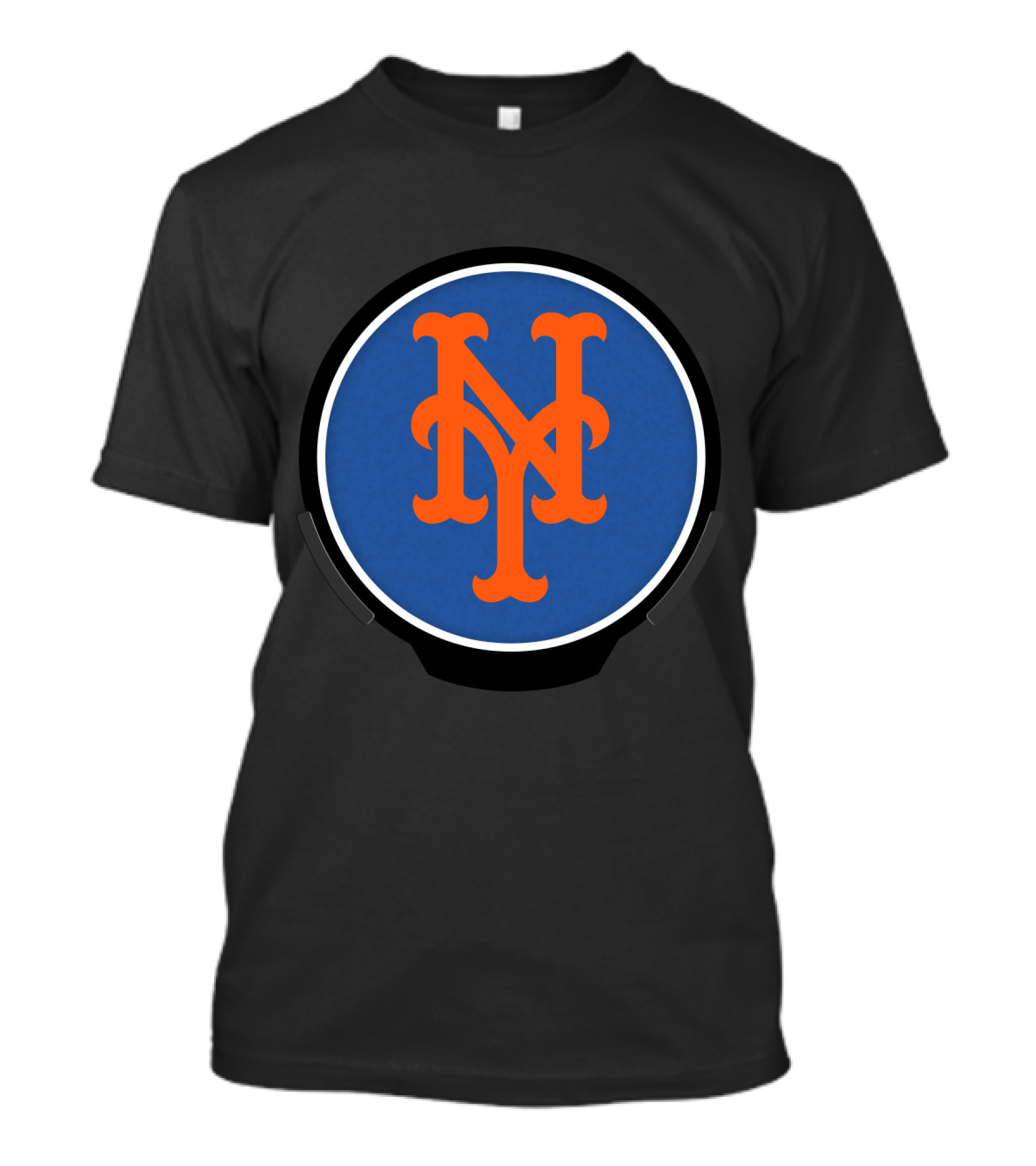 New York Mets Logo Blue Orange Circle T-Shirt
