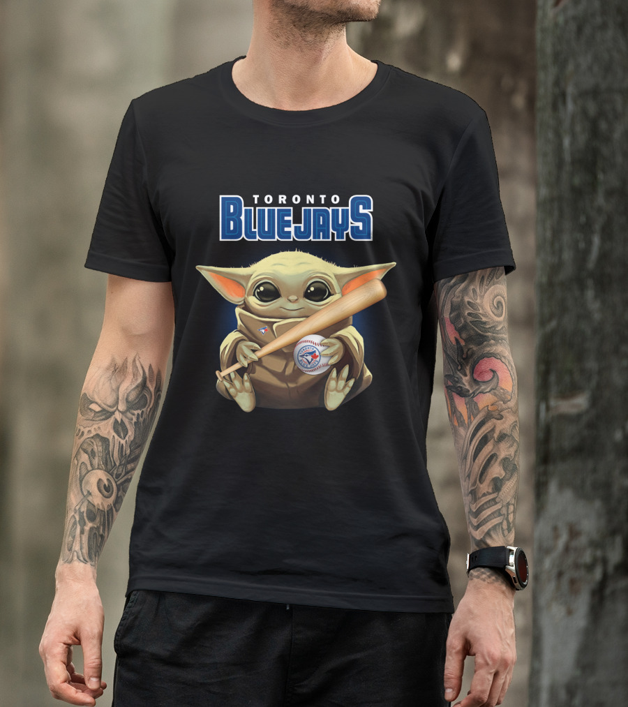 Toronto Blue Jays Baby Yoda Baseball T-Shirt