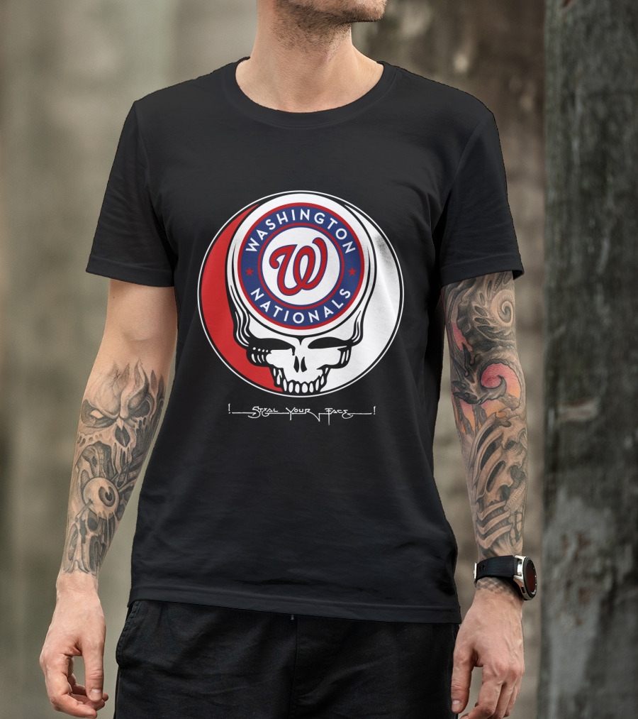 Washington Nationals Grateful Dead Steal Your Face T-Shirt