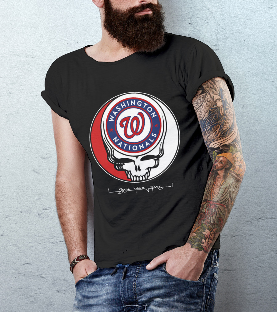 Washington Nationals Grateful Dead Steal Your Face T-Shirt