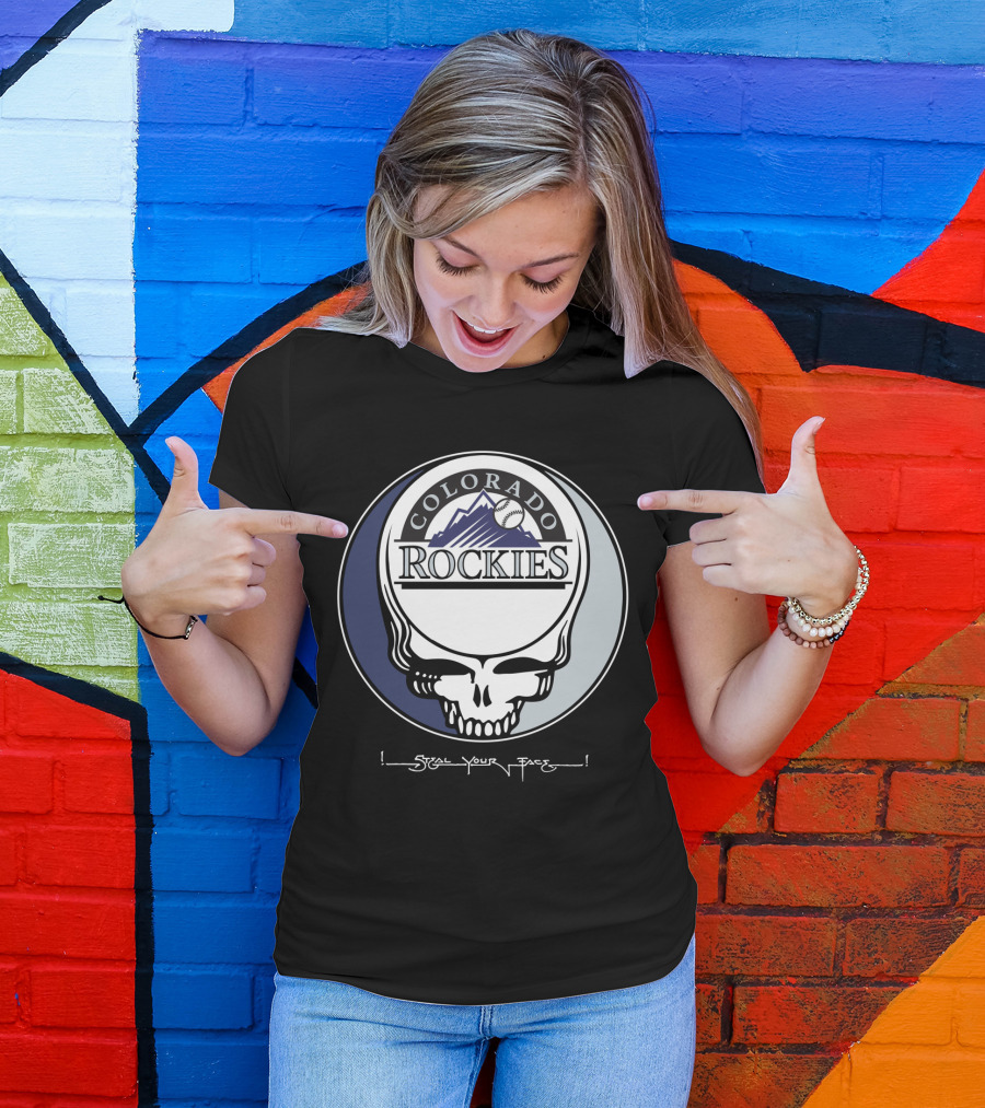 GRATEFUL DEAD Colorado Rockies Steal Your Face T-Shirt
