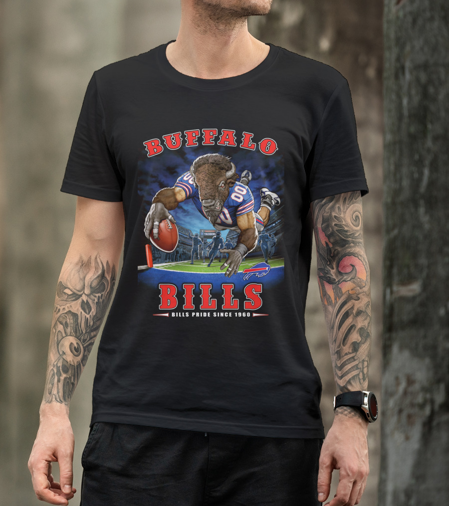 Buffalo Bills Pride Since 1960 End Zone Nfl Football T-Shirt