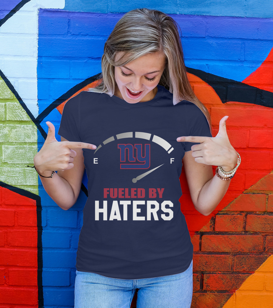 New York Giants Ny Fueled By Haters Fuel Gauge T-Shirt
