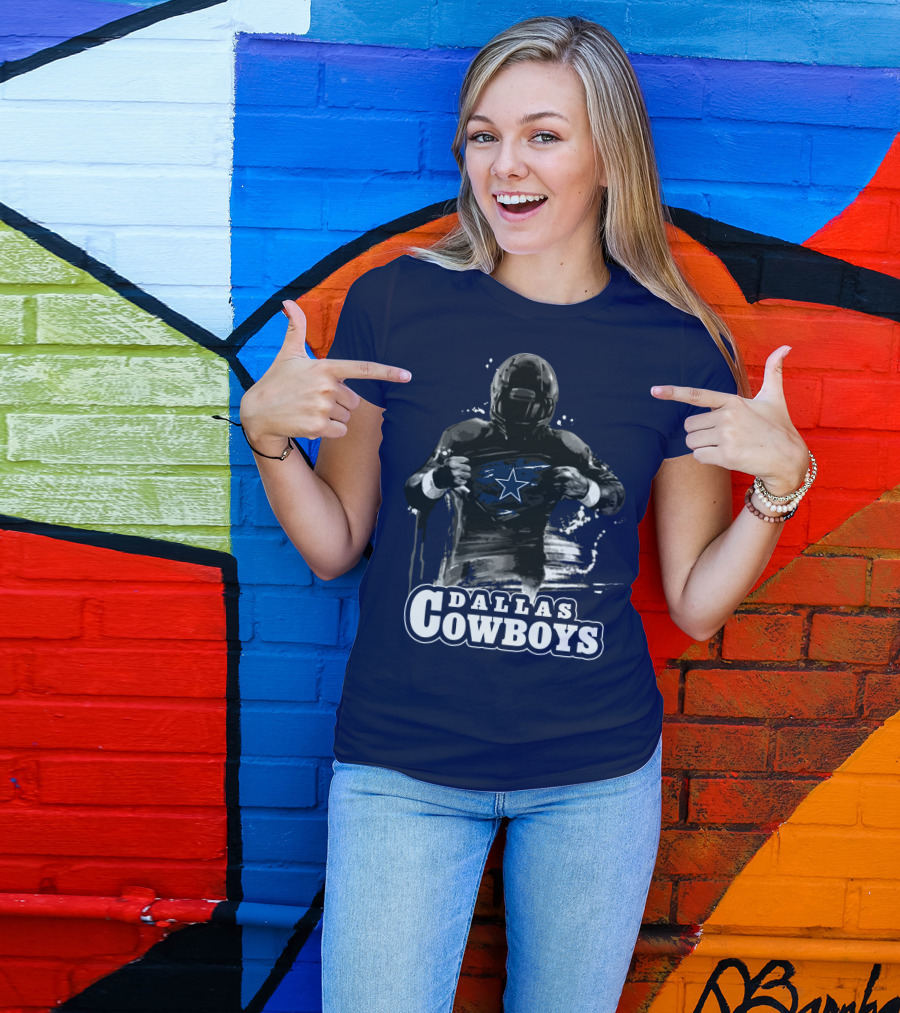 Dallas Cowboys Superhero Star Icon Football Player T-Shirt