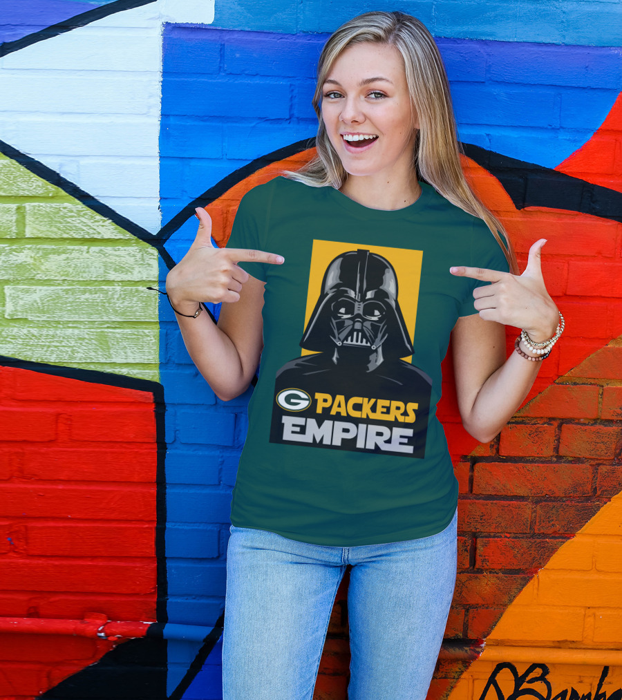 Packers Empire Darth Vader Green Bay T-Shirt