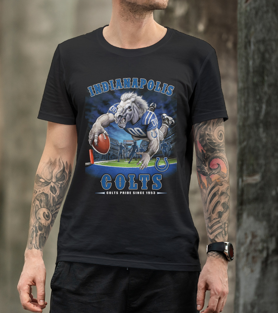 Indianapolis Colts Pride Since 1953 End Zone Touchdown Nfl T-Shirt