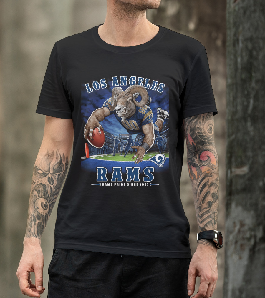Los Angeles Rams Pride Since 1937 Touchdown End Zone Nfl T-Shirt