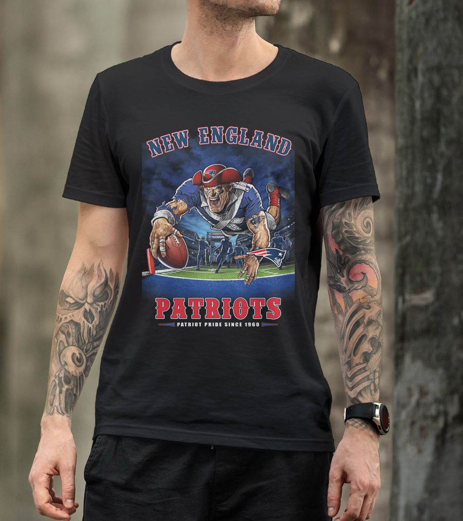 New England Patriots Patriot Pride Since 1960 End Zone Nfl T-Shirt