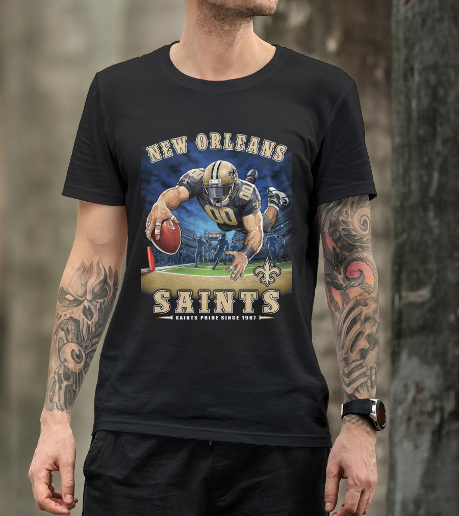 New Orleans Saints Pride Since 1967 Touchdown Nfl T-Shirt