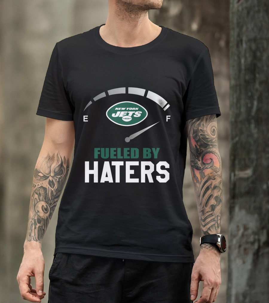 New York Jets Fueled By Haters Fuel Gauge T-Shirt