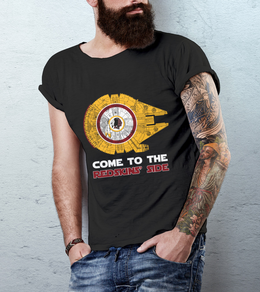 Come To The Redskins' Side Millennium Falcon Mix T-Shirt