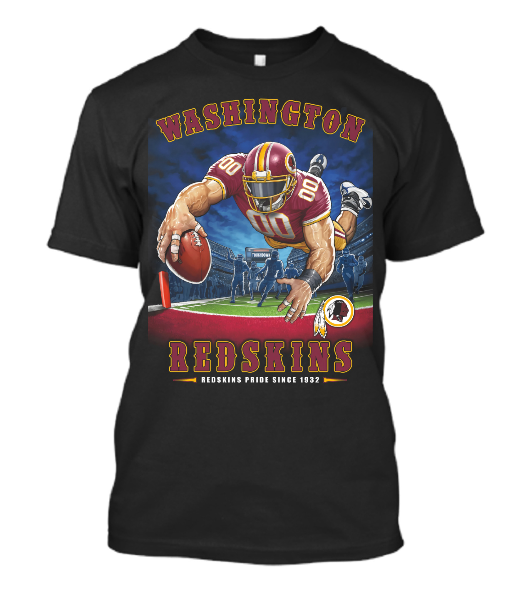 Washington Redskins Pride Since 1932 Touchdown Nfl End Zone T-Shirt