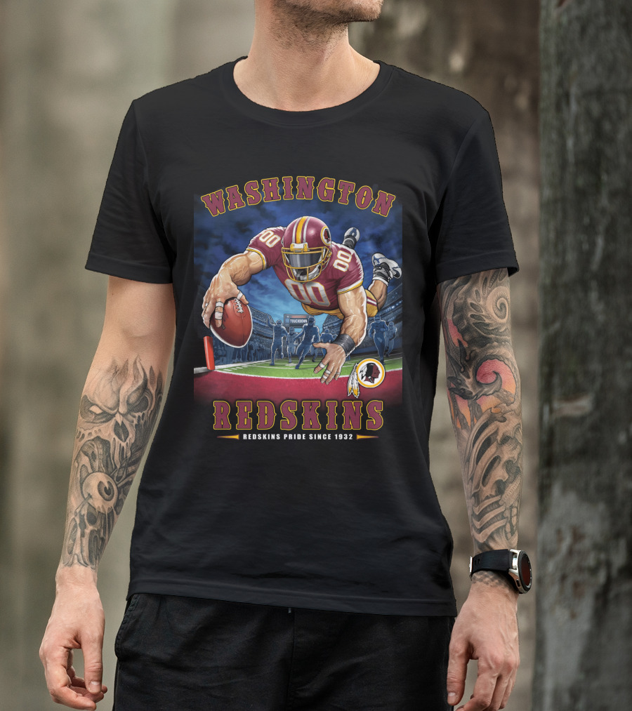 Washington Redskins Pride Since 1932 Touchdown Nfl End Zone T-Shirt