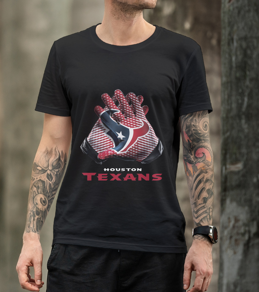 Houston Texans Nfl Team Gloves T-Shirt
