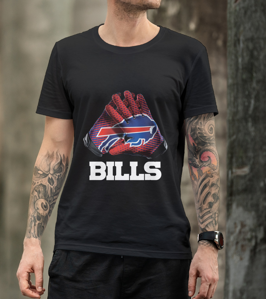 Bills Nfl Team Buffalo Gloves T-Shirt