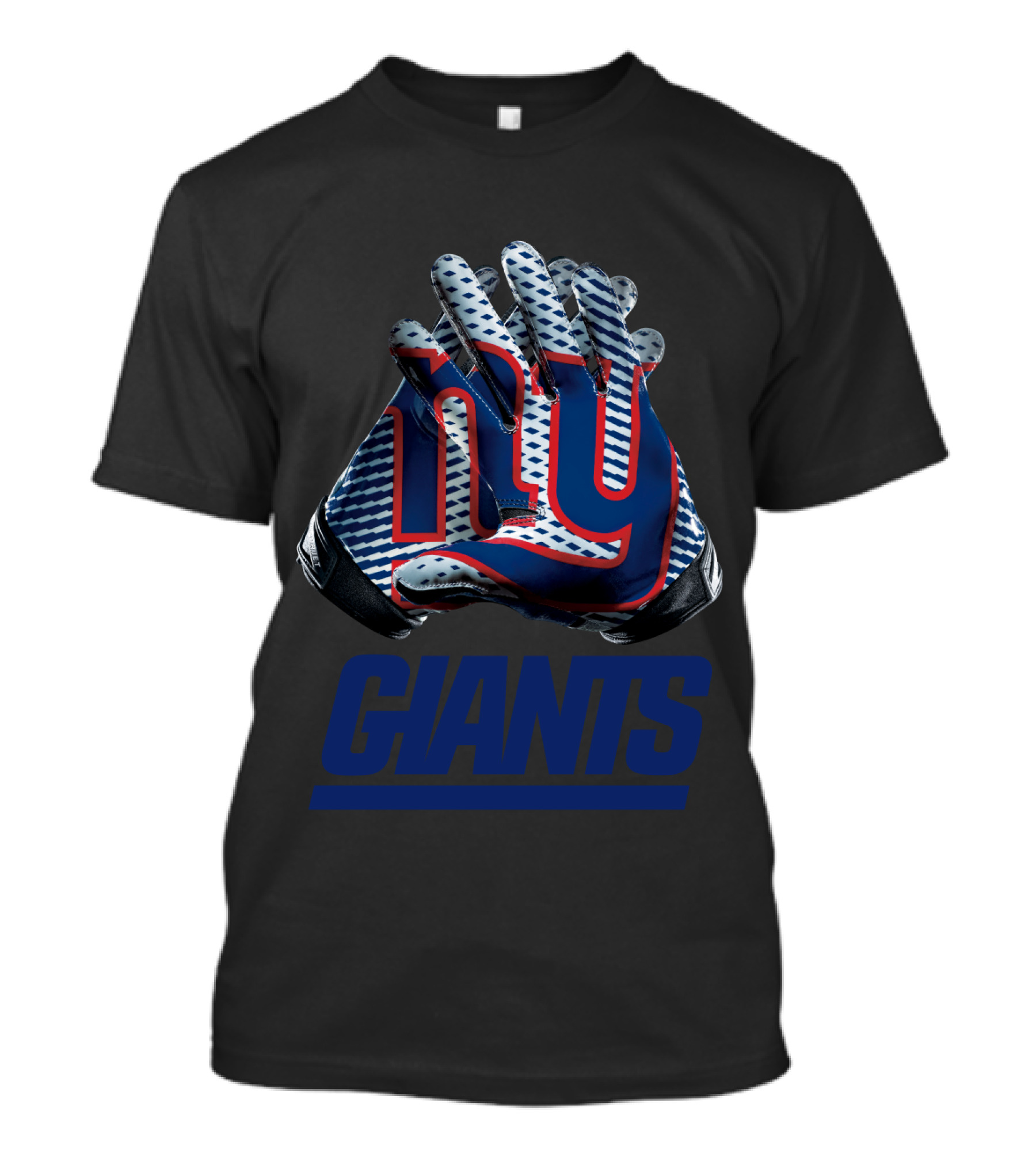 New York Giants Ny Logo Nfl Gloves T-Shirt