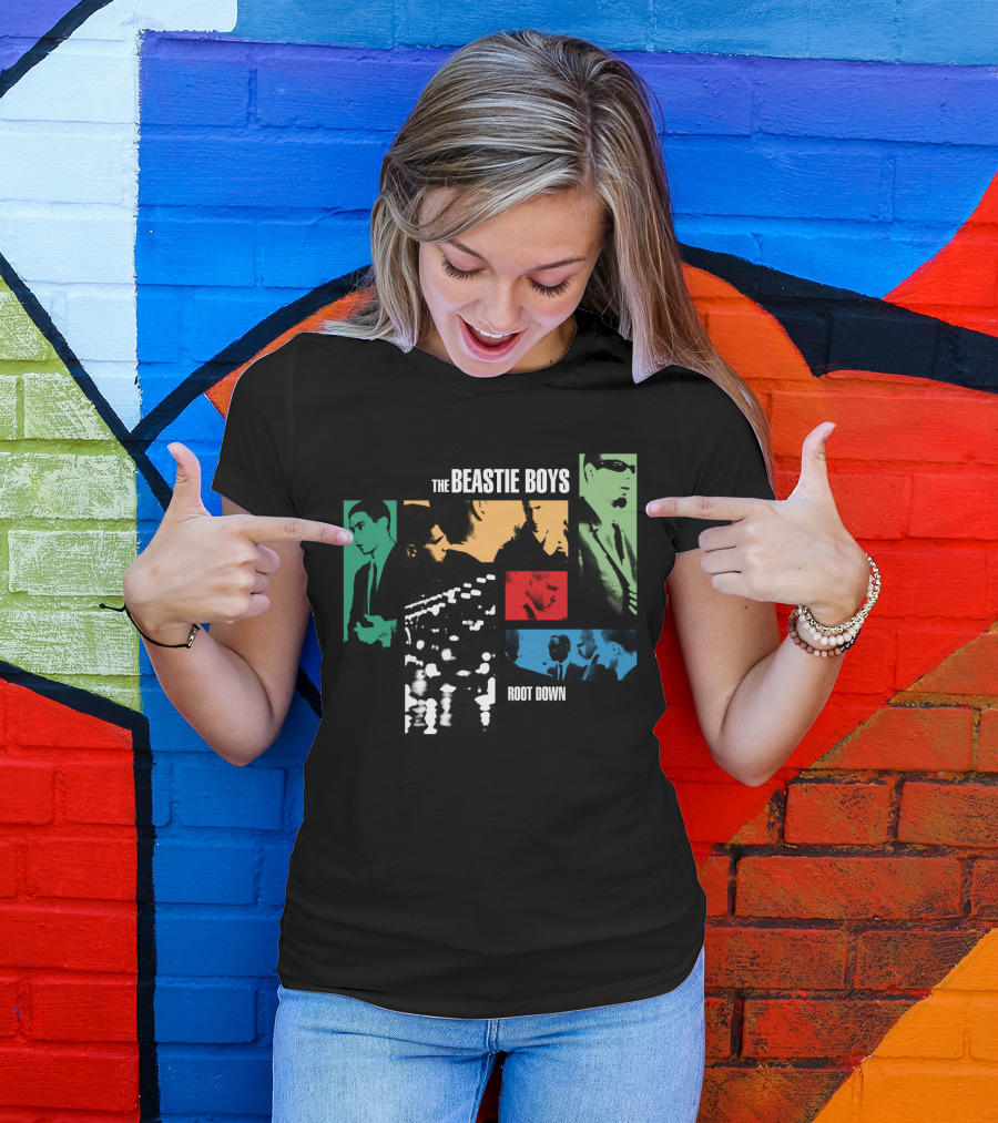 The Beastie Boys Root Down Colorful Collage T-Shirt