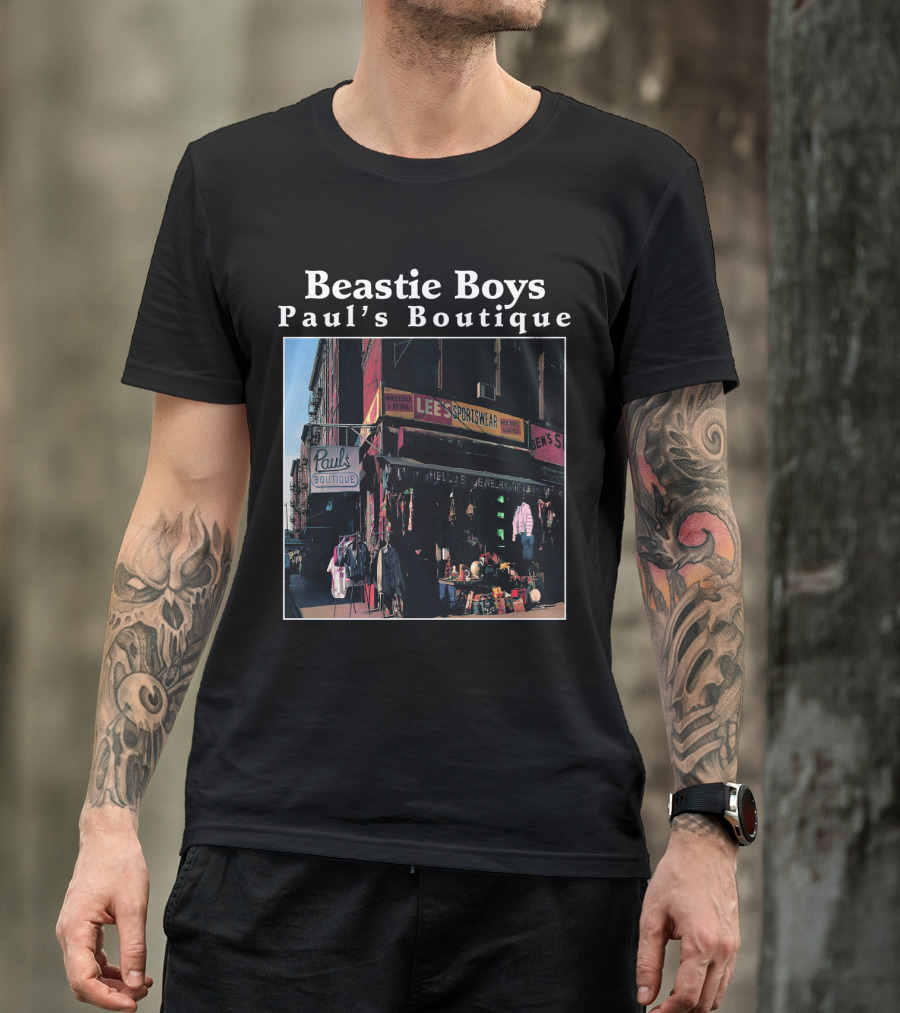 Beastie Boys Paul's Boutique Lee's Sportswear Paul's Boutique Sign T-Shirt
