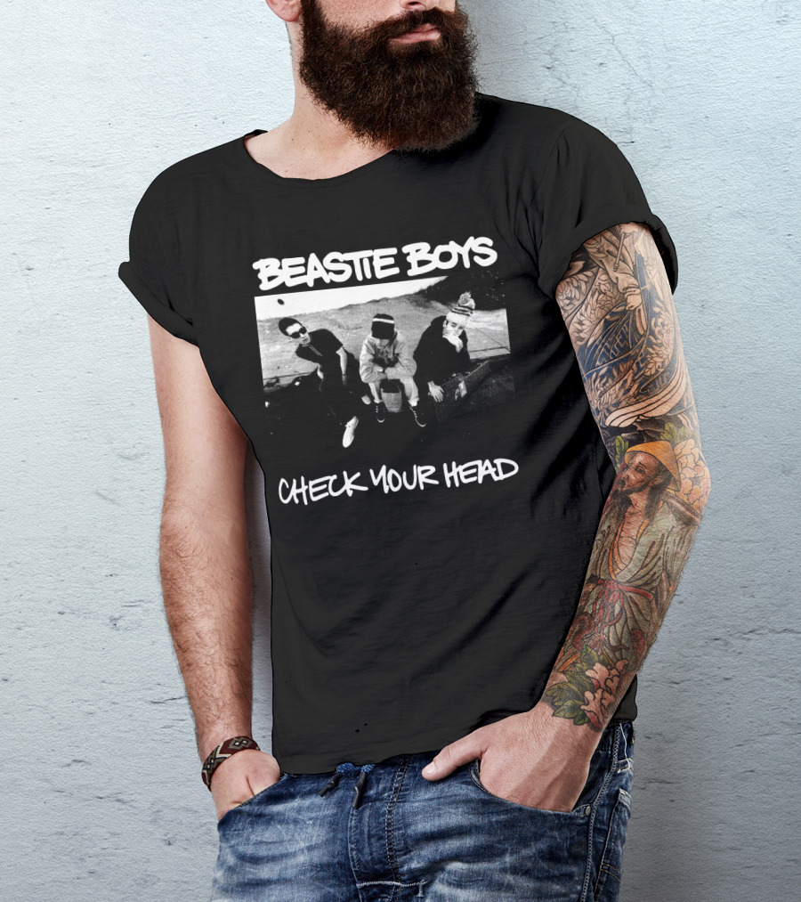 Beastie Boys Check Your Head Black And White Photo T-Shirt