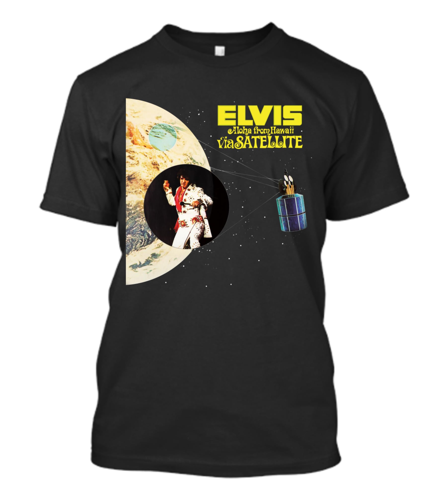 Elvis Aloha From Hawaii Via Satellite Earth Image Performance T-Shirt