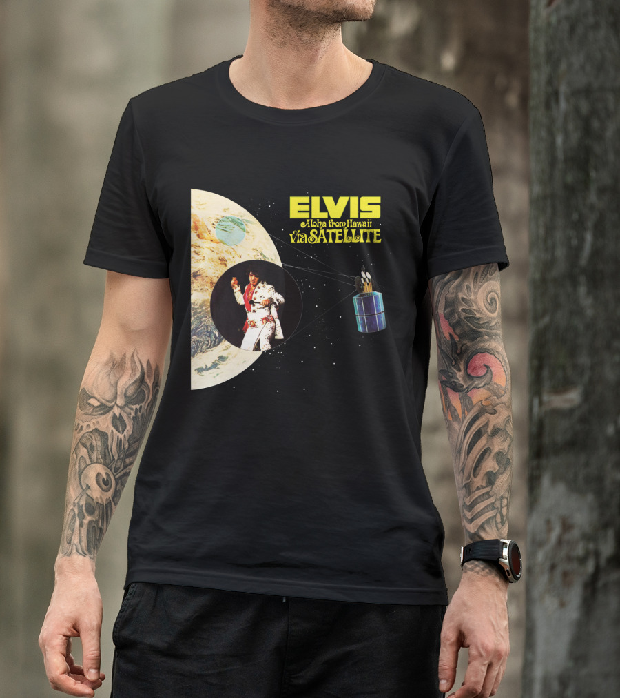 Elvis Aloha From Hawaii Via Satellite Earth Image Performance T-Shirt