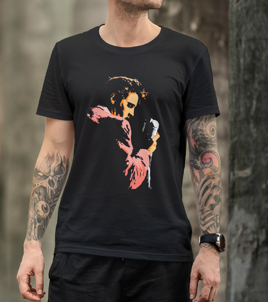 Evpl 22 Retro Microphone Performer Silhouette T-Shirt