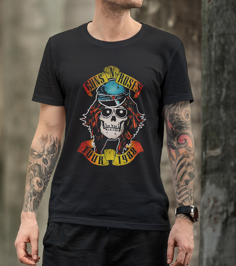 Guns N' Roses Tour 1988 Skull T-Shirt