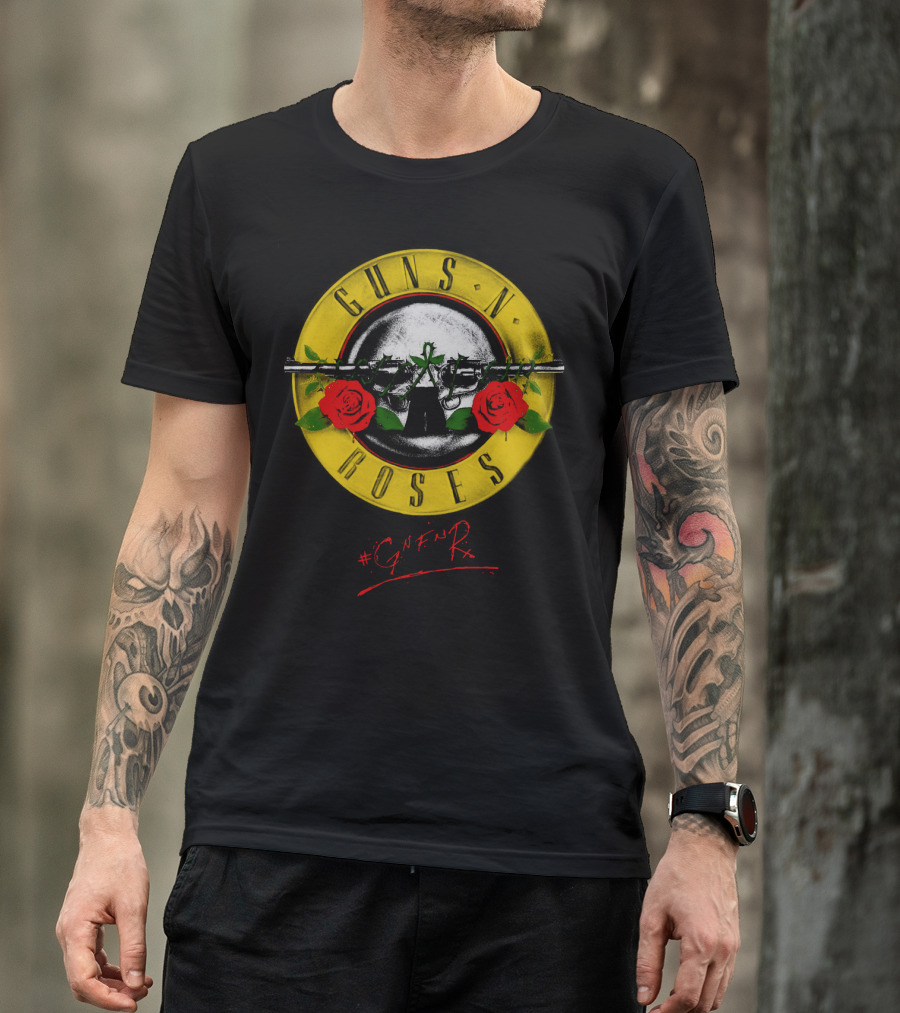 Guns N' Roses Logo GNR 15 #GnFnR T-Shirt