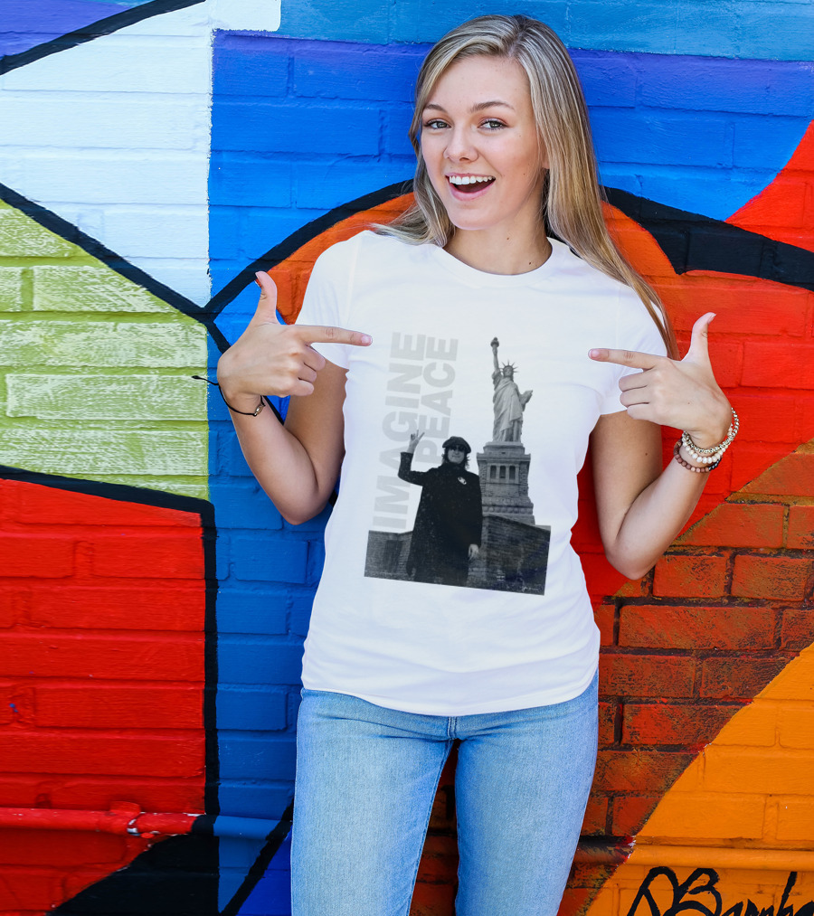 Imagine Peace Liberty Statue JLN 08 T-Shirt